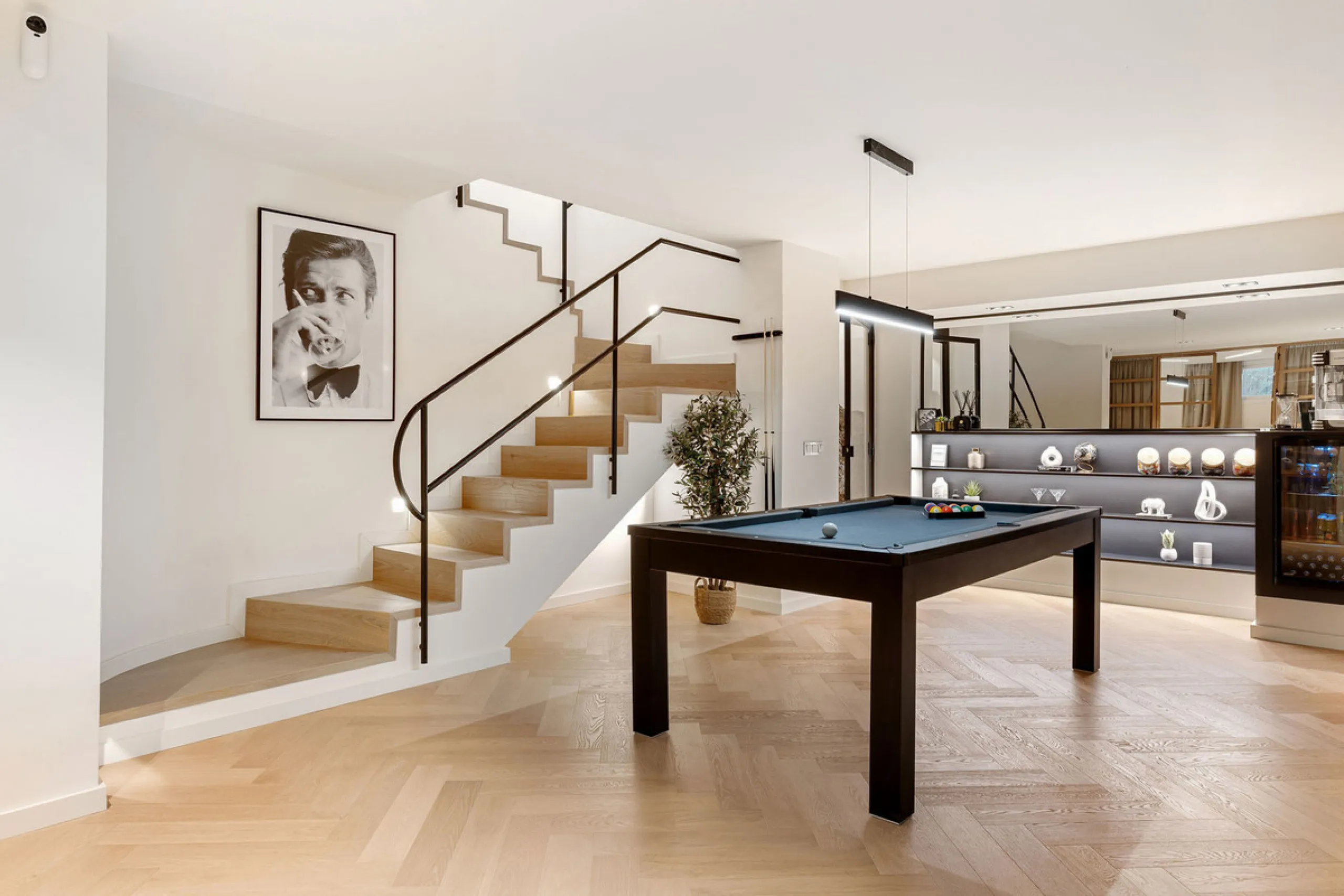 La Maison Saint Germain is an exceptional two-storey townhouse for sale  in the prestigious Golden Mile, a highly sought-after area known for its refined residences, excellent amenities, and seamless connectivity to Marbella's finest offerings. This newly