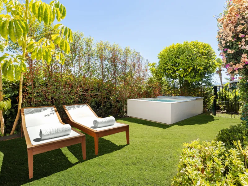 La Maison Saint Germain is an exceptional two-storey townhouse for sale  in the prestigious Golden Mile, a highly sought-after area known for its refined residences, excellent amenities, and seamless connectivity to Marbella's finest offerings. This newly