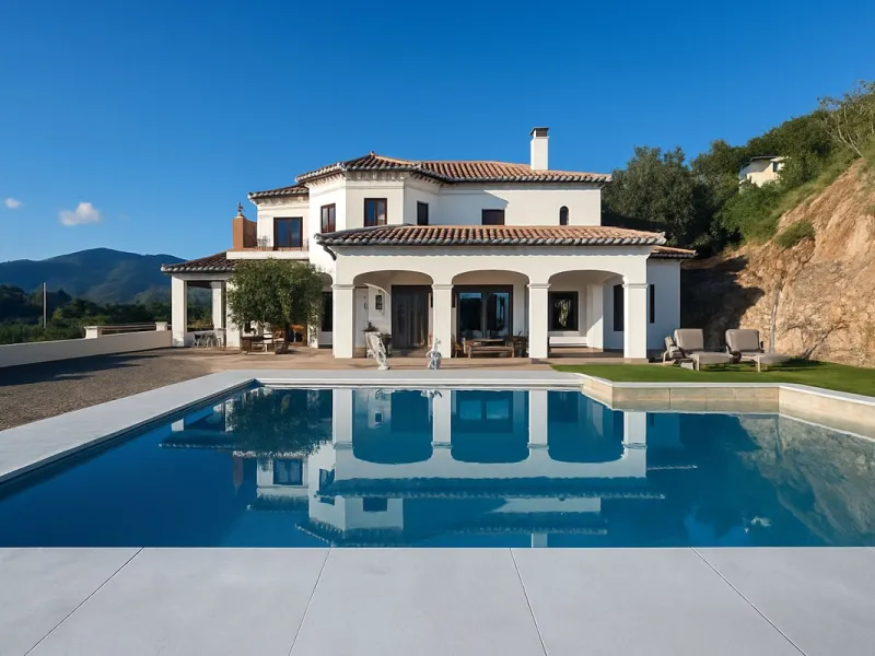 Amazing villa with breathtaking panoramic views  over the Lake of Istan, the Mediterranean and the coast with a south to west orientation.