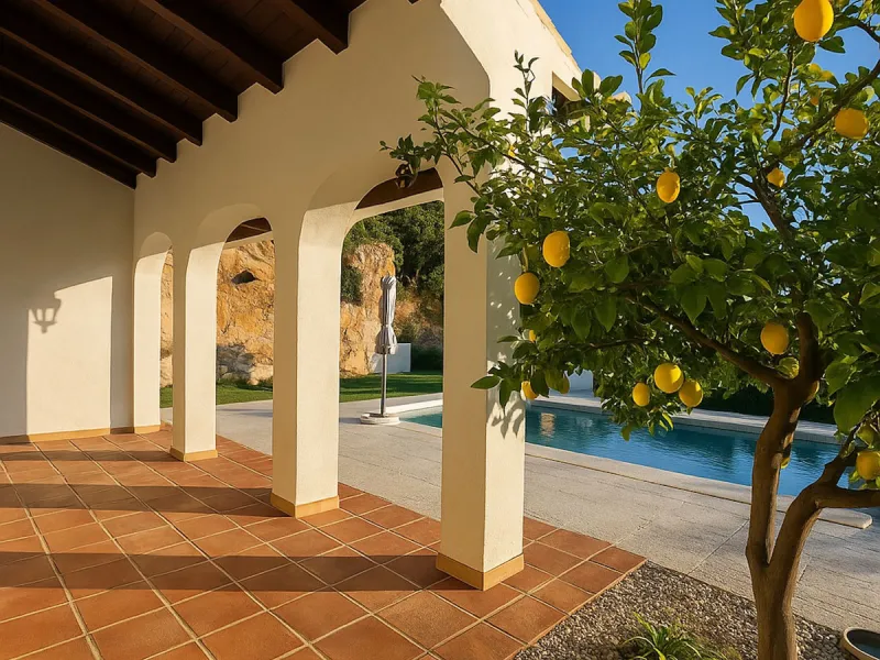 Amazing villa with breathtaking panoramic views  over the Lake of Istan, the Mediterranean and the coast with a south to west orientation.
