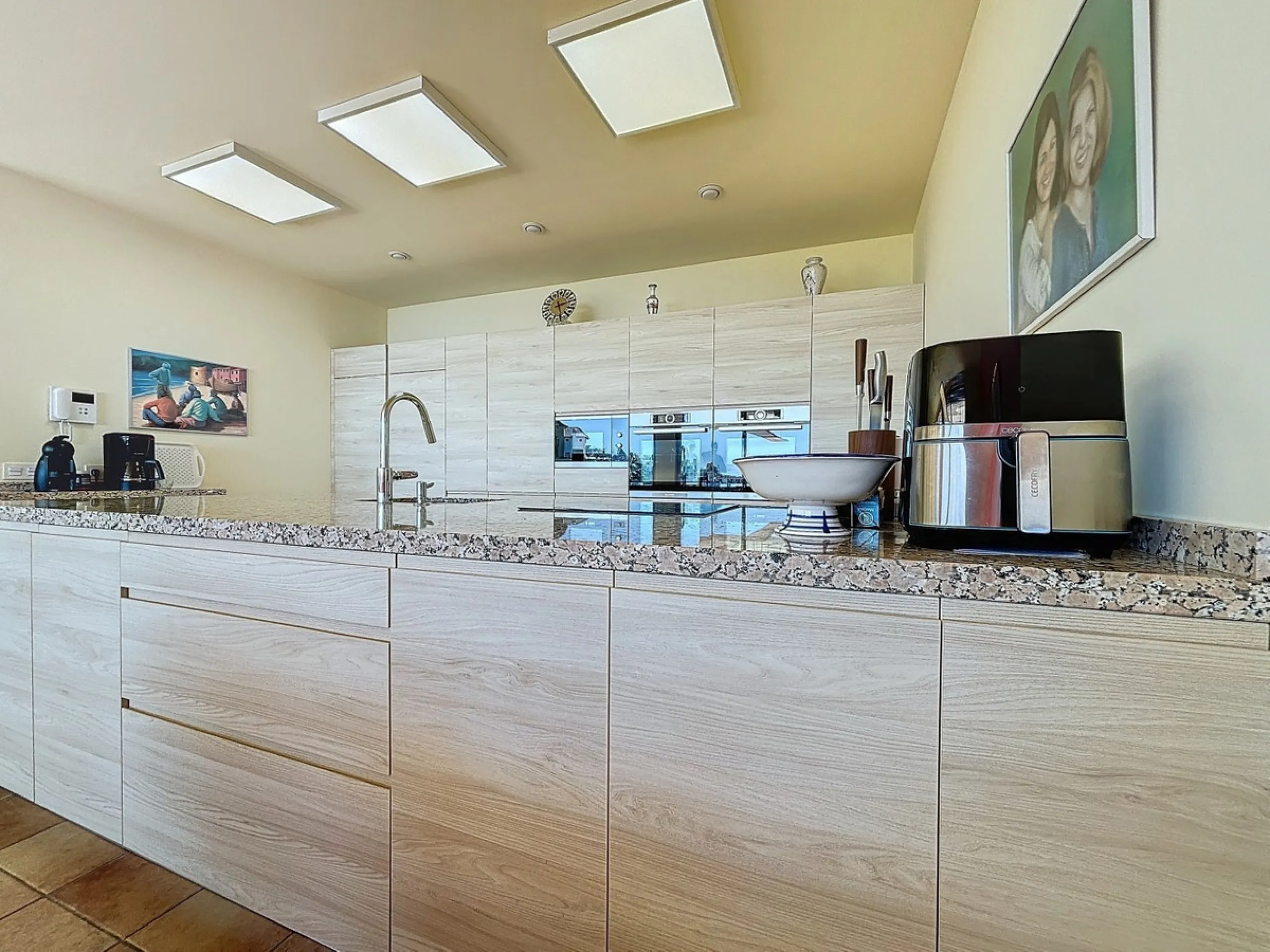 This luxurious Mediterranean villa in Torrox, Málaga, is spread across two floors and offers breathtaking sea views. The property is designed with sustainability in mind and is a true zero-energy home, maintaining a comfortable temperature year-round than