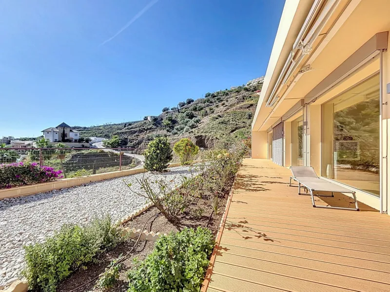 This luxurious Mediterranean villa in Torrox, Málaga, is spread across two floors and offers breathtaking sea views. The property is designed with sustainability in mind and is a true zero-energy home, maintaining a comfortable temperature year-round than