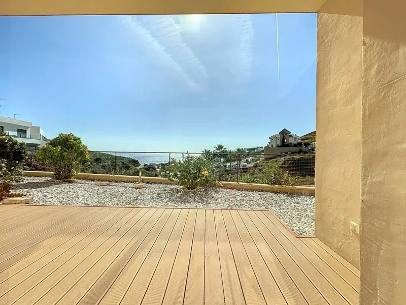 This luxurious Mediterranean villa in Torrox, Málaga, is spread across two floors and offers breathtaking sea views. The property is designed with sustainability in mind and is a true zero-energy home, maintaining a comfortable temperature year-round than