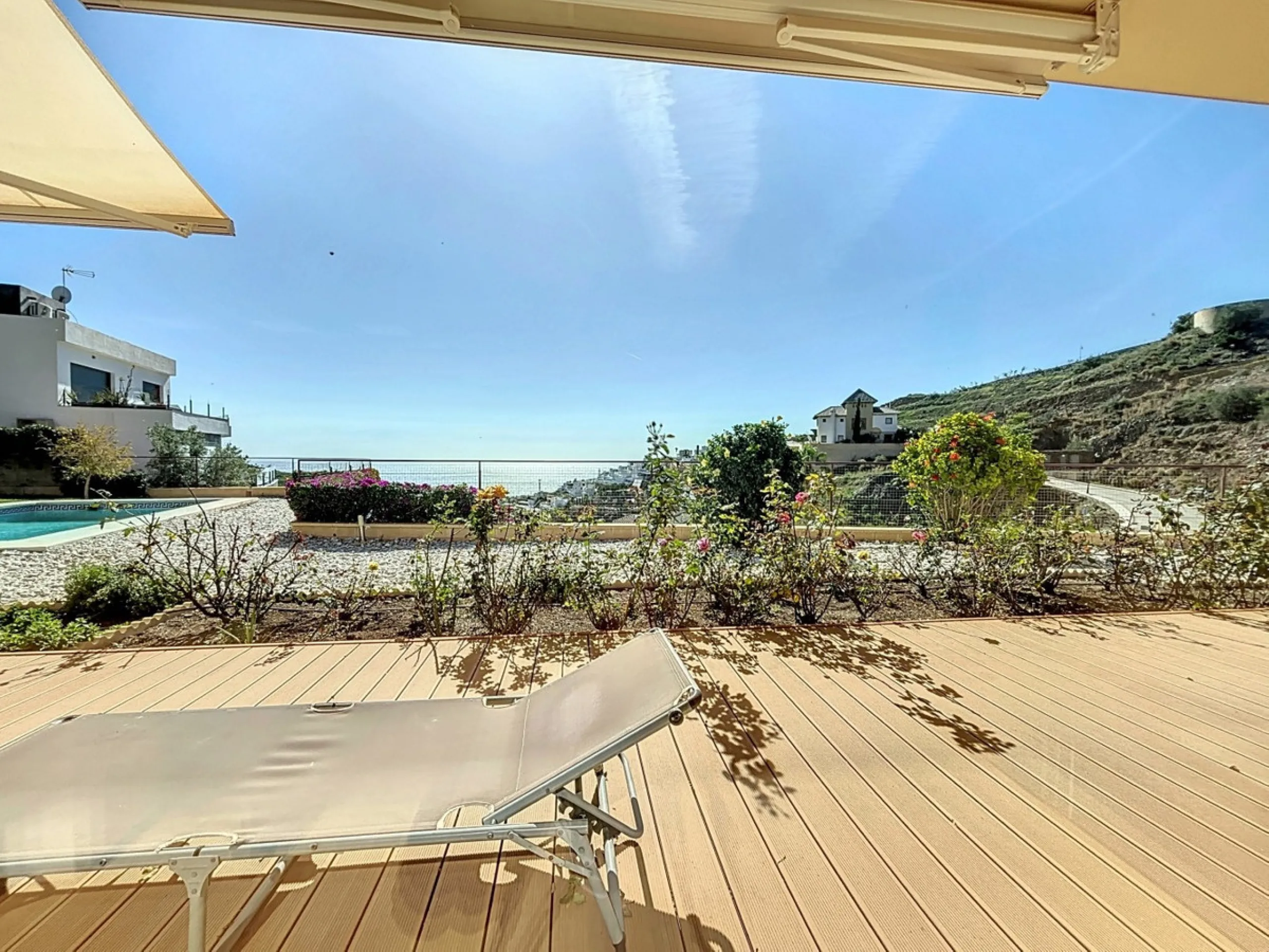 This luxurious Mediterranean villa in Torrox, Málaga, is spread across two floors and offers breathtaking sea views. The property is designed with sustainability in mind and is a true zero-energy home, maintaining a comfortable temperature year-round than