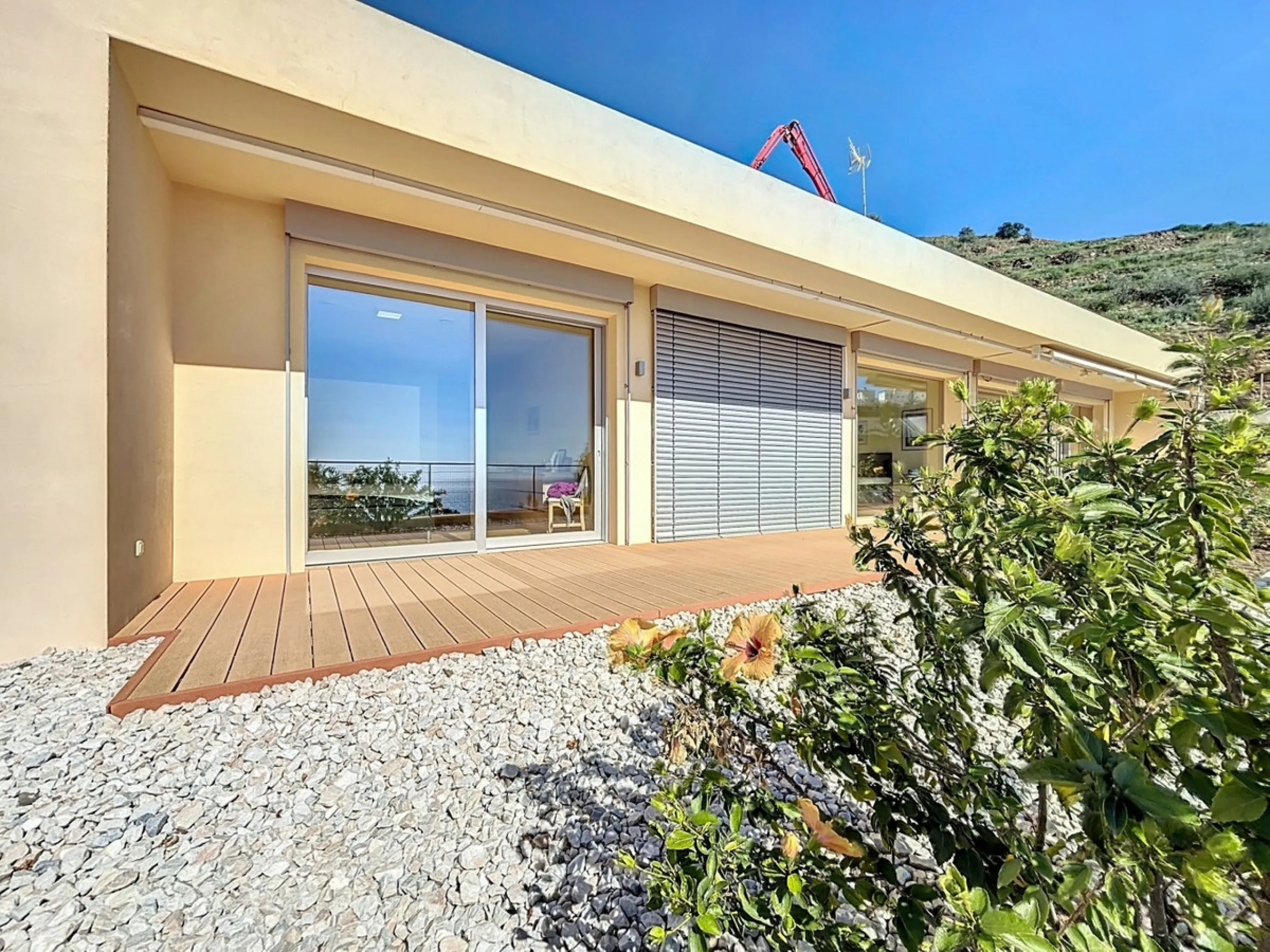 This luxurious Mediterranean villa in Torrox, Málaga, is spread across two floors and offers breathtaking sea views. The property is designed with sustainability in mind and is a true zero-energy home, maintaining a comfortable temperature year-round than