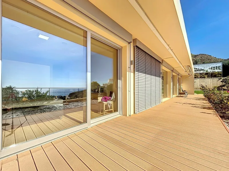 This luxurious Mediterranean villa in Torrox, Málaga, is spread across two floors and offers breathtaking sea views. The property is designed with sustainability in mind and is a true zero-energy home, maintaining a comfortable temperature year-round than