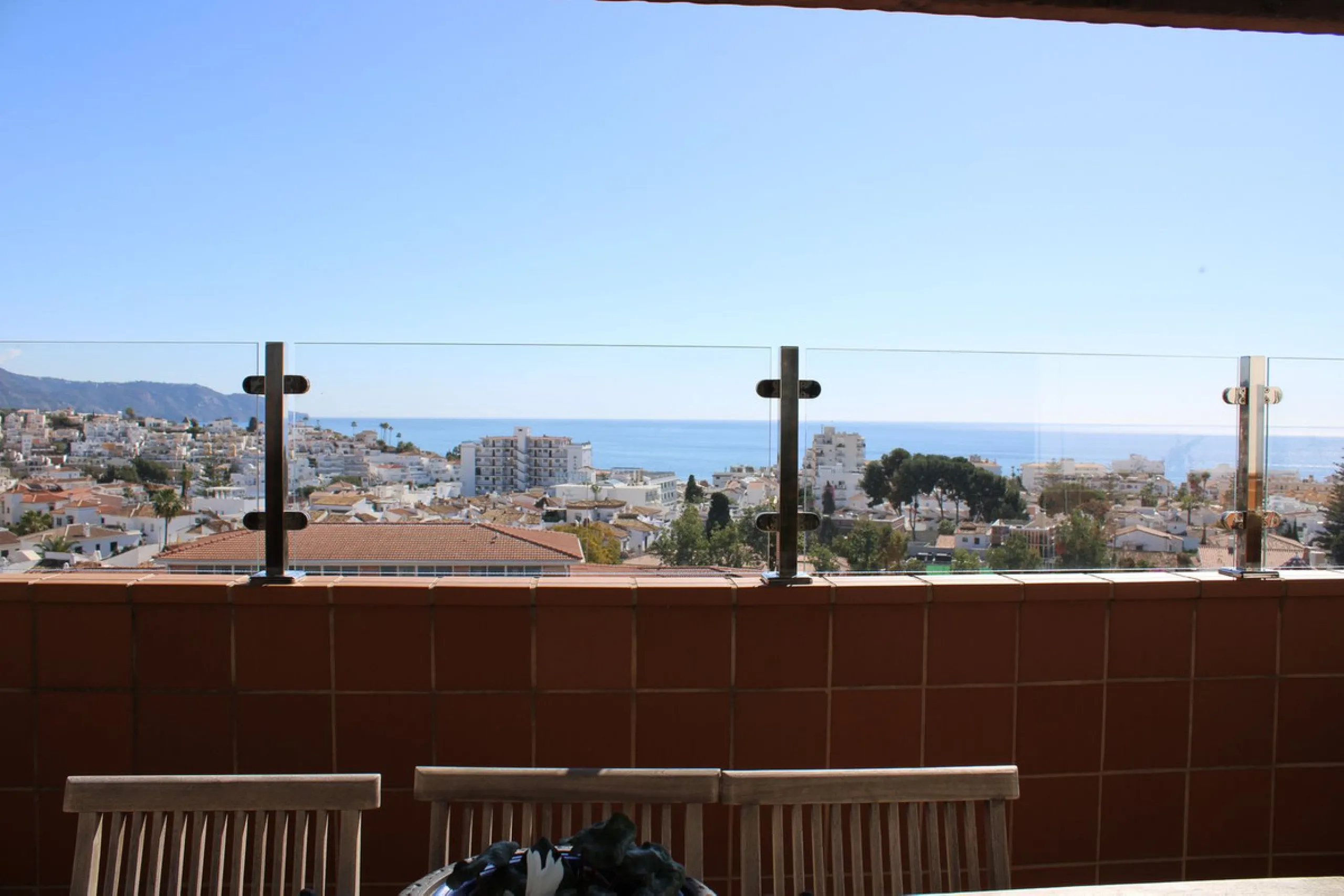 Exclusive penthouse in the heart of Nerja, spectacular sea views with both sunrise and sunset from the terraces.