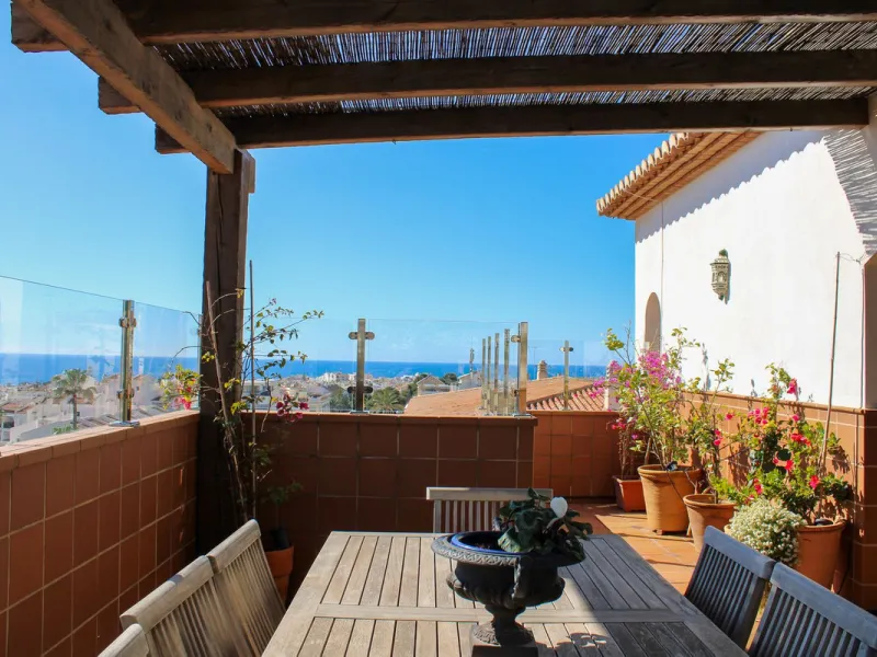 Exclusive penthouse in the heart of Nerja, spectacular sea views with both sunrise and sunset from the terraces.