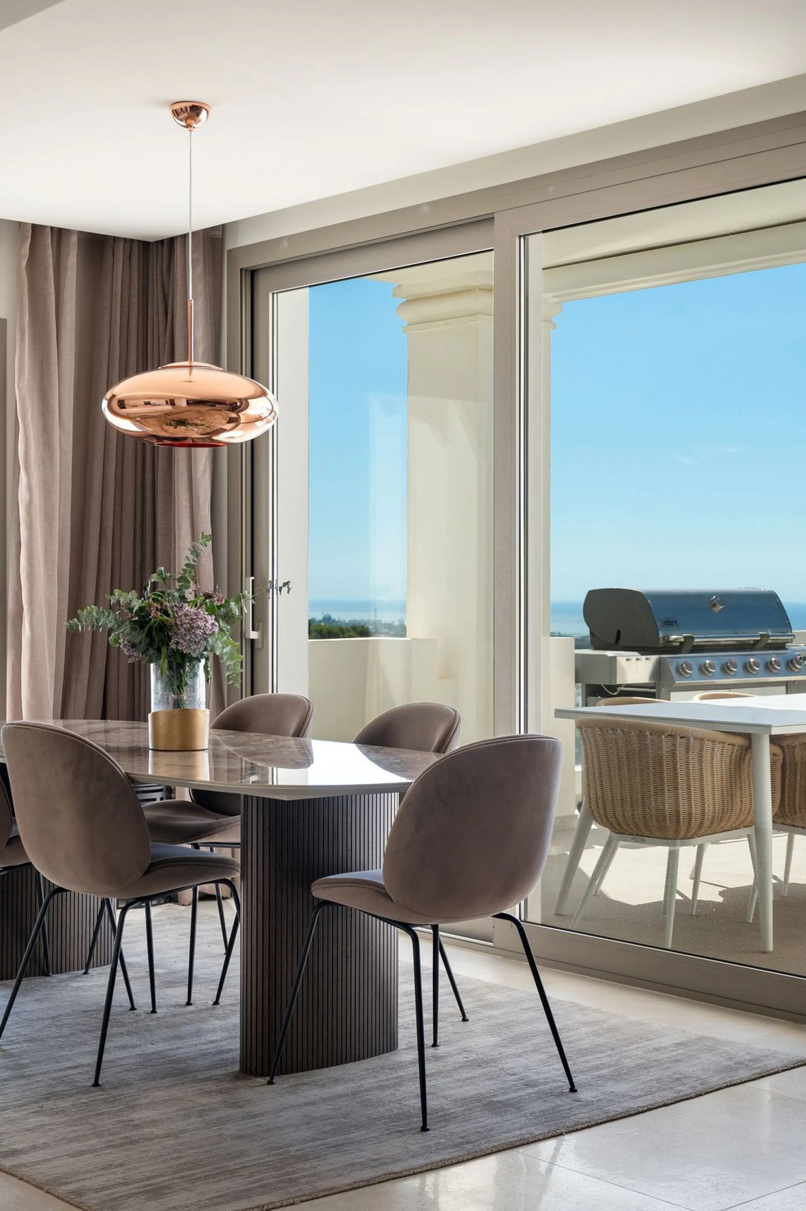 This stunning 2-bedroom, 2-bathroom penthouse is located in the newly built luxury complex, Nine Lions Residences. Set within an exclusive gated community, the apartment offers breathtaking panoramic views of the Mediterranean Sea. Designed for modern com