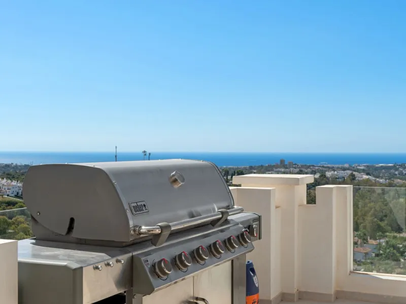 This stunning 2-bedroom, 2-bathroom penthouse is located in the newly built luxury complex, Nine Lions Residences. Set within an exclusive gated community, the apartment offers breathtaking panoramic views of the Mediterranean Sea. Designed for modern com