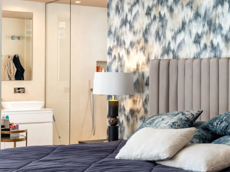 This stunning 2-bedroom, 2-bathroom penthouse is located in the newly built luxury complex, Nine Lions Residences. Set within an exclusive gated community, the apartment offers breathtaking panoramic views of the Mediterranean Sea. Designed for modern com