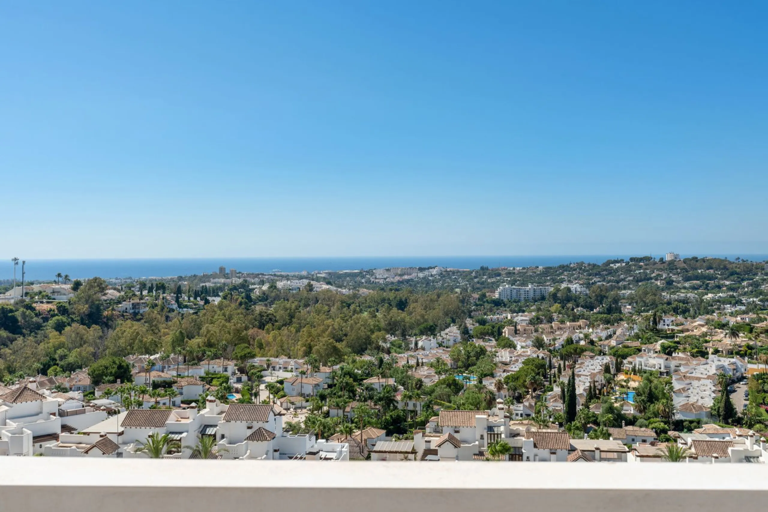This stunning 2-bedroom, 2-bathroom penthouse is located in the newly built luxury complex, Nine Lions Residences. Set within an exclusive gated community, the apartment offers breathtaking panoramic views of the Mediterranean Sea. Designed for modern com