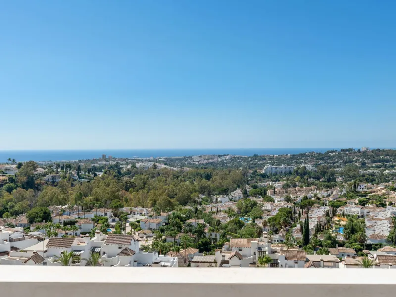 This stunning 2-bedroom, 2-bathroom penthouse is located in the newly built luxury complex, Nine Lions Residences. Set within an exclusive gated community, the apartment offers breathtaking panoramic views of the Mediterranean Sea. Designed for modern com
