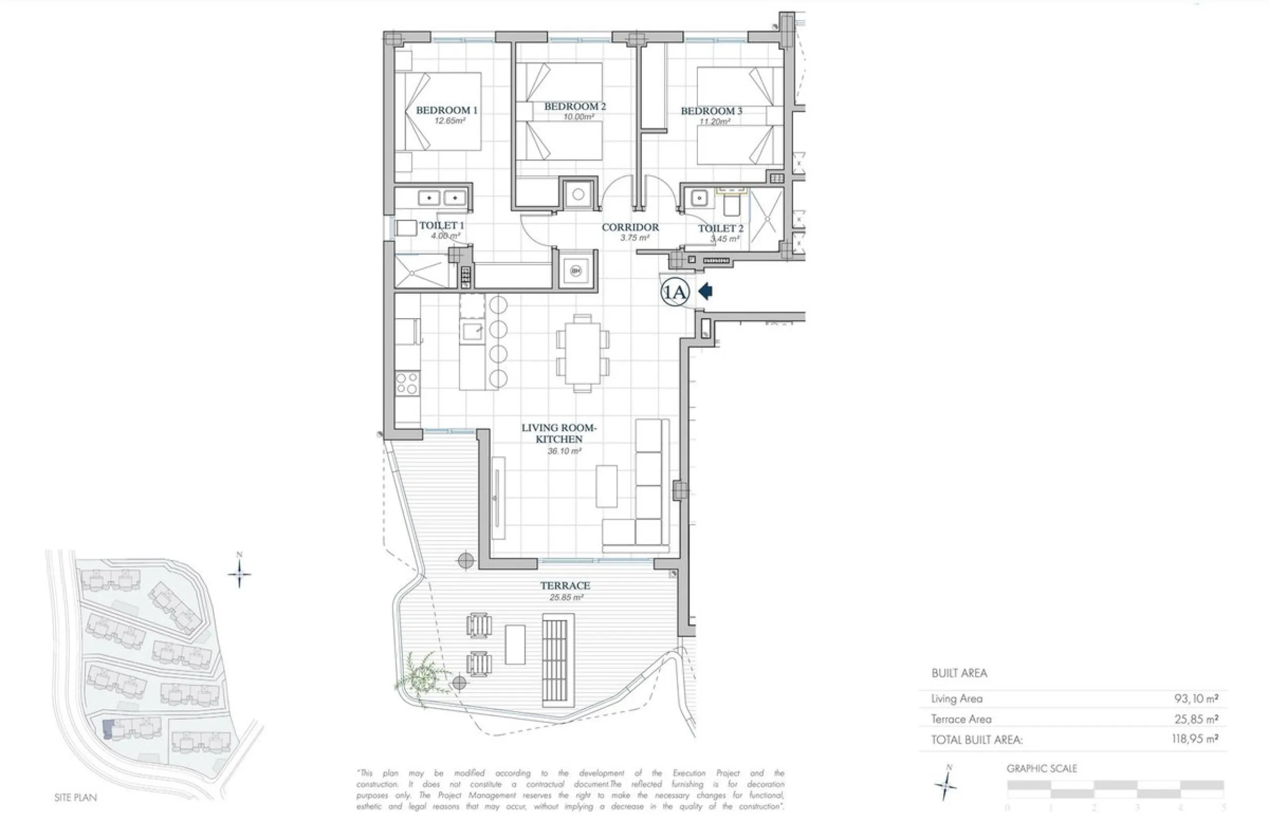 Brand new apartment with sea view in El Higueron.