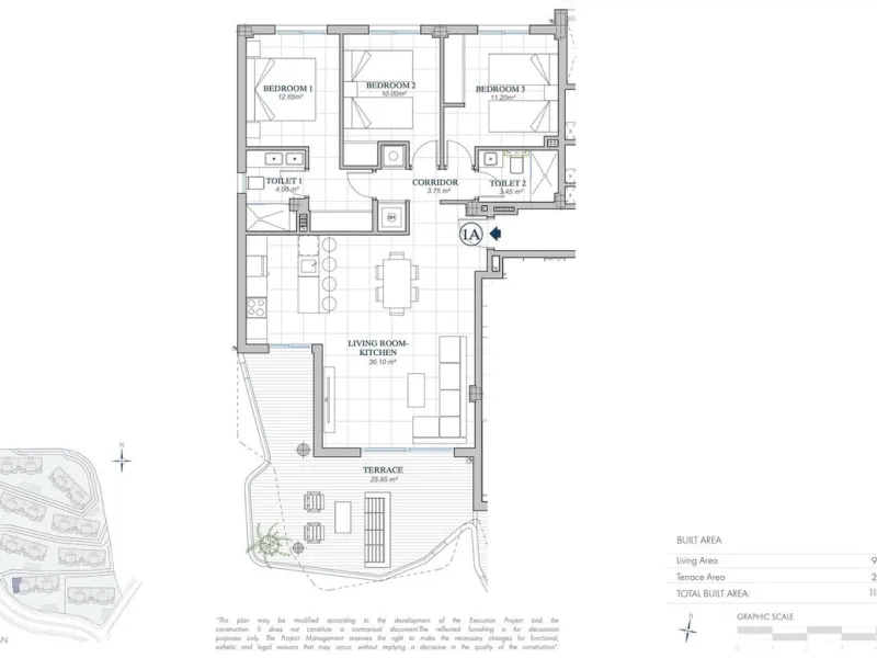 Brand new apartment with sea view in El Higueron.