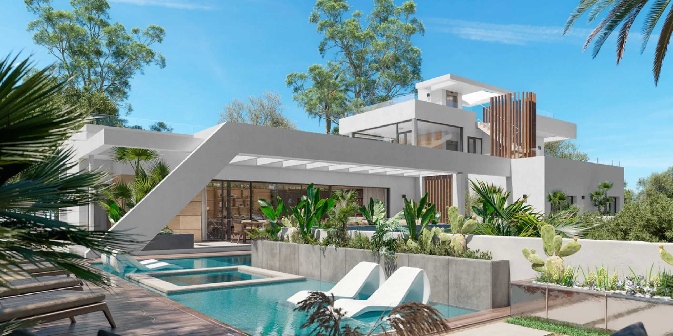 Villa Gardenias is a brand new luxury villa in Nueva Andalucia, just minutes from Puerto Banus and Marbella's beaches. Set on an 800m² plot with 465m² of living space, this modern home combines elegant design with exceptional comfort. The villa offers ope