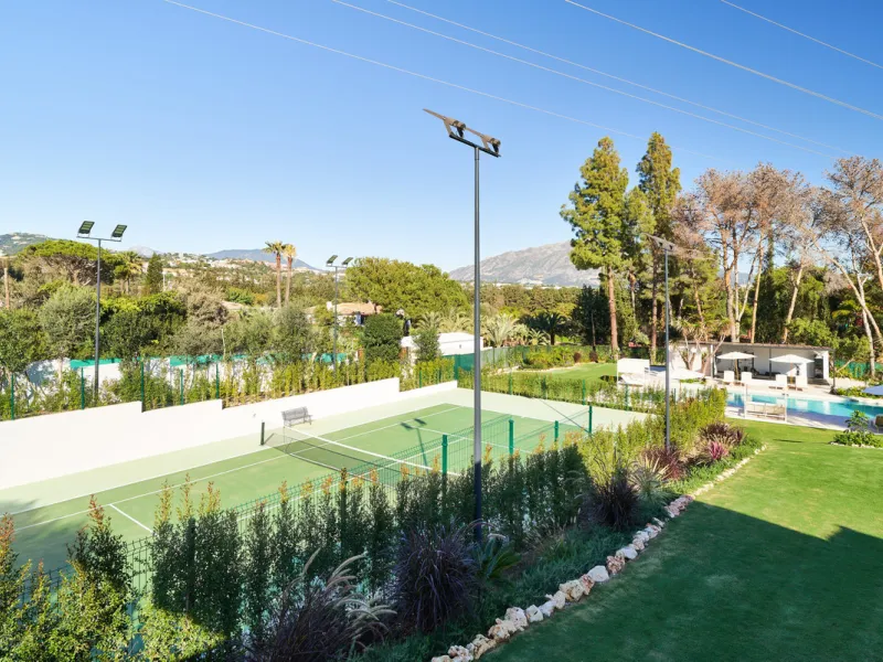 Villa Audrey | Luxury Modern Villa with Private Pool, Tennis Court & Guest Apartment.