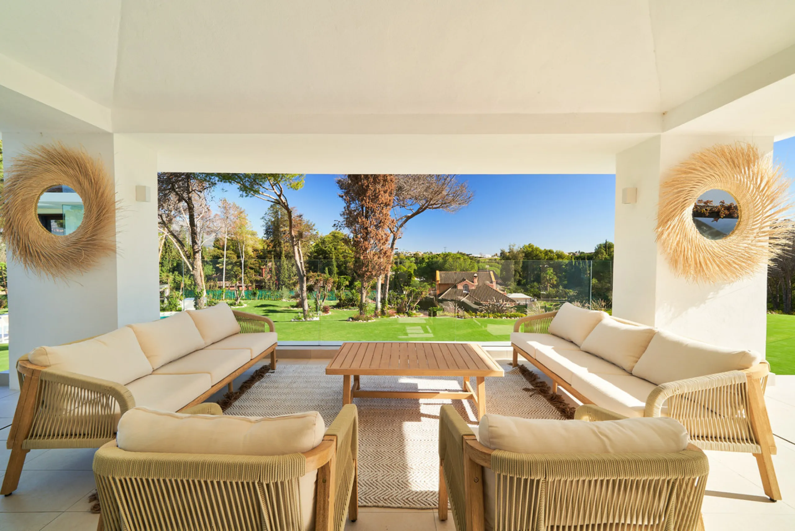 Villa Audrey | Luxury Modern Villa with Private Pool, Tennis Court & Guest Apartment.