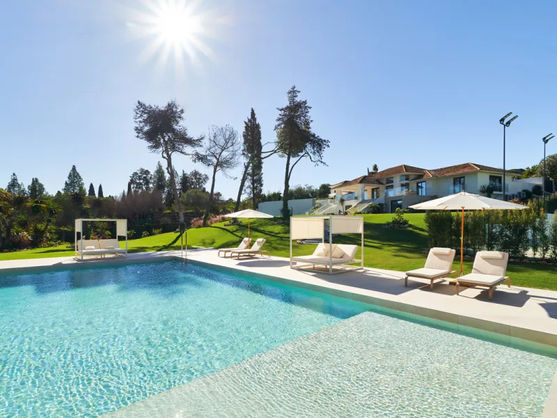 Villa Audrey | Luxury Modern Villa with Private Pool, Tennis Court & Guest Apartment.