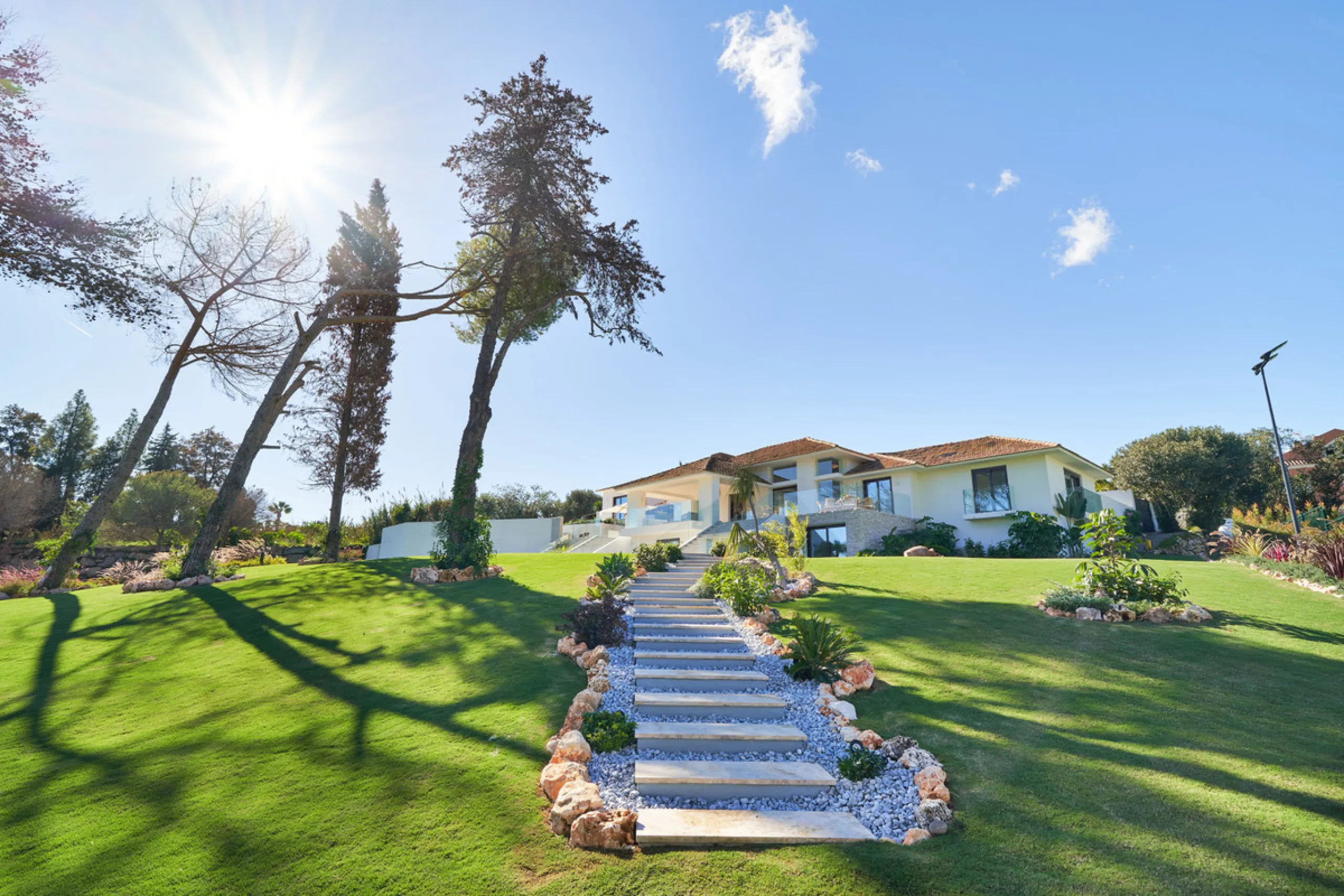 Villa Audrey | Luxury Modern Villa with Private Pool, Tennis Court & Guest Apartment.
