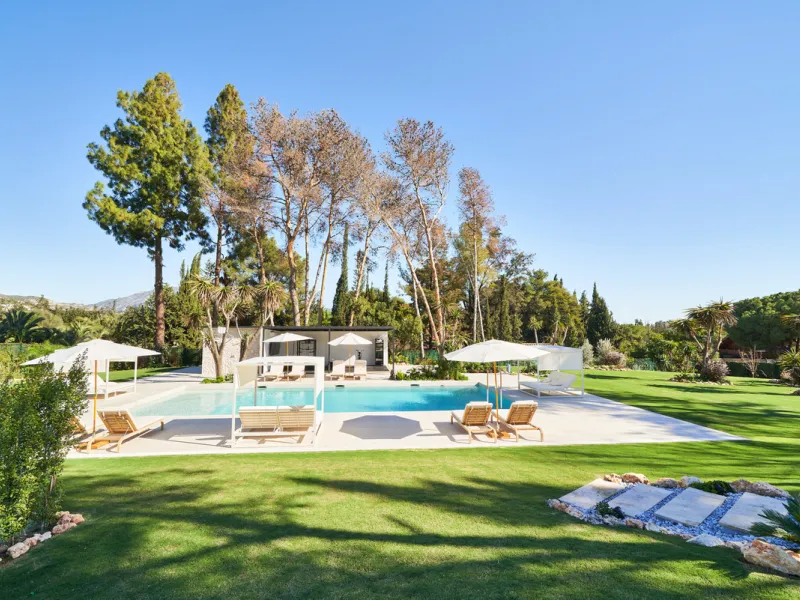 Villa Audrey | Luxury Modern Villa with Private Pool, Tennis Court & Guest Apartment.