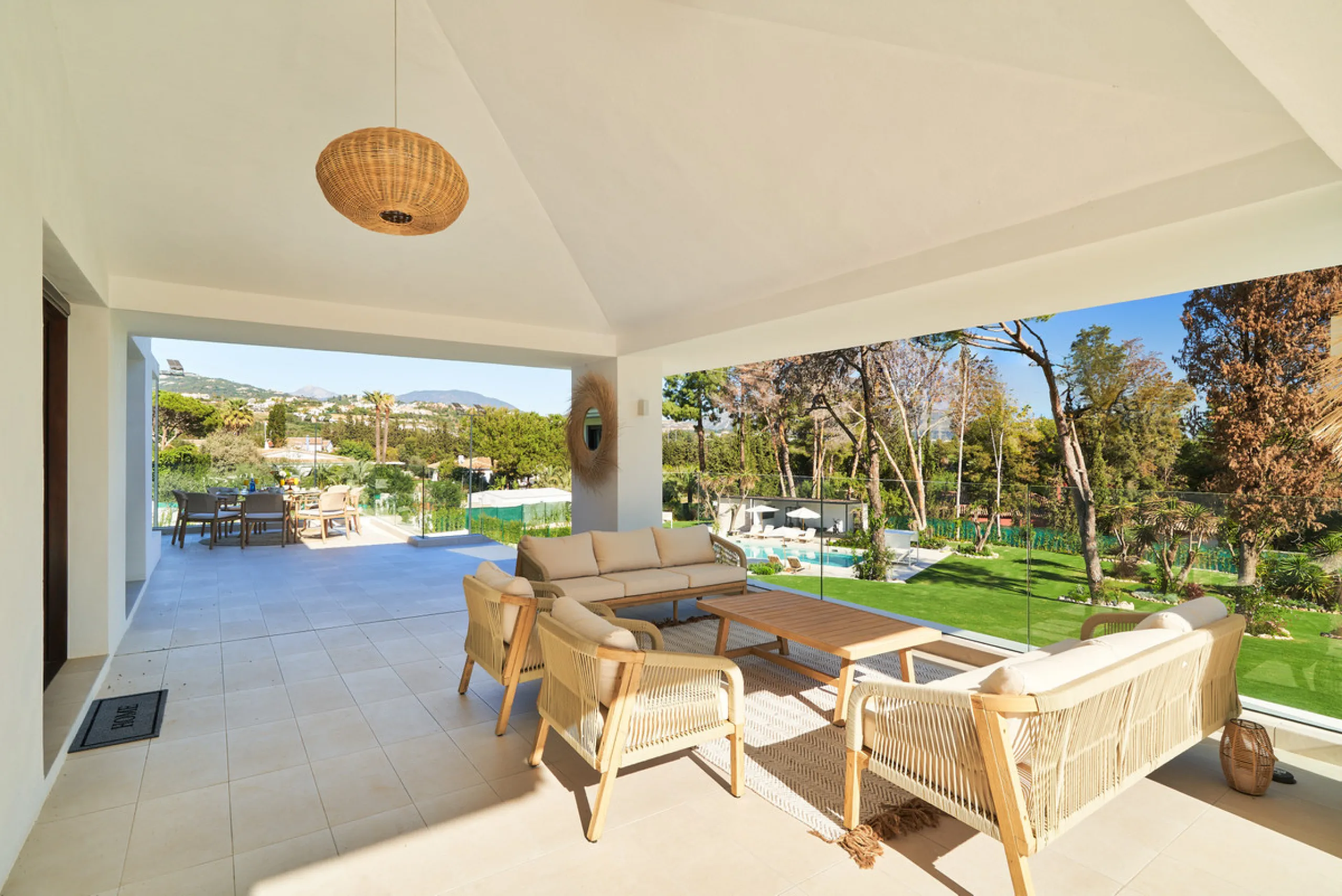 Villa Audrey | Luxury Modern Villa with Private Pool, Tennis Court & Guest Apartment.