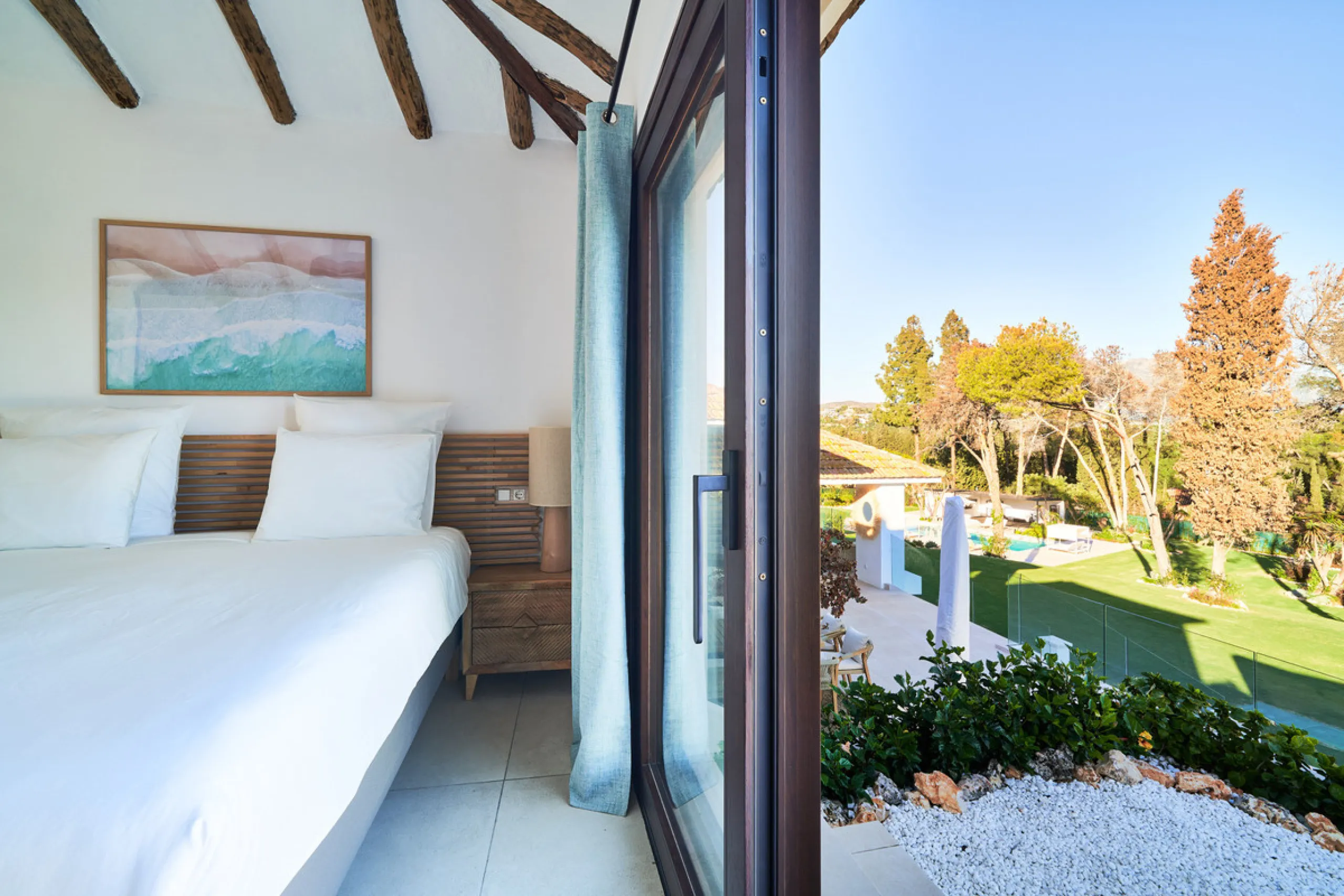 Villa Audrey | Luxury Modern Villa with Private Pool, Tennis Court & Guest Apartment.