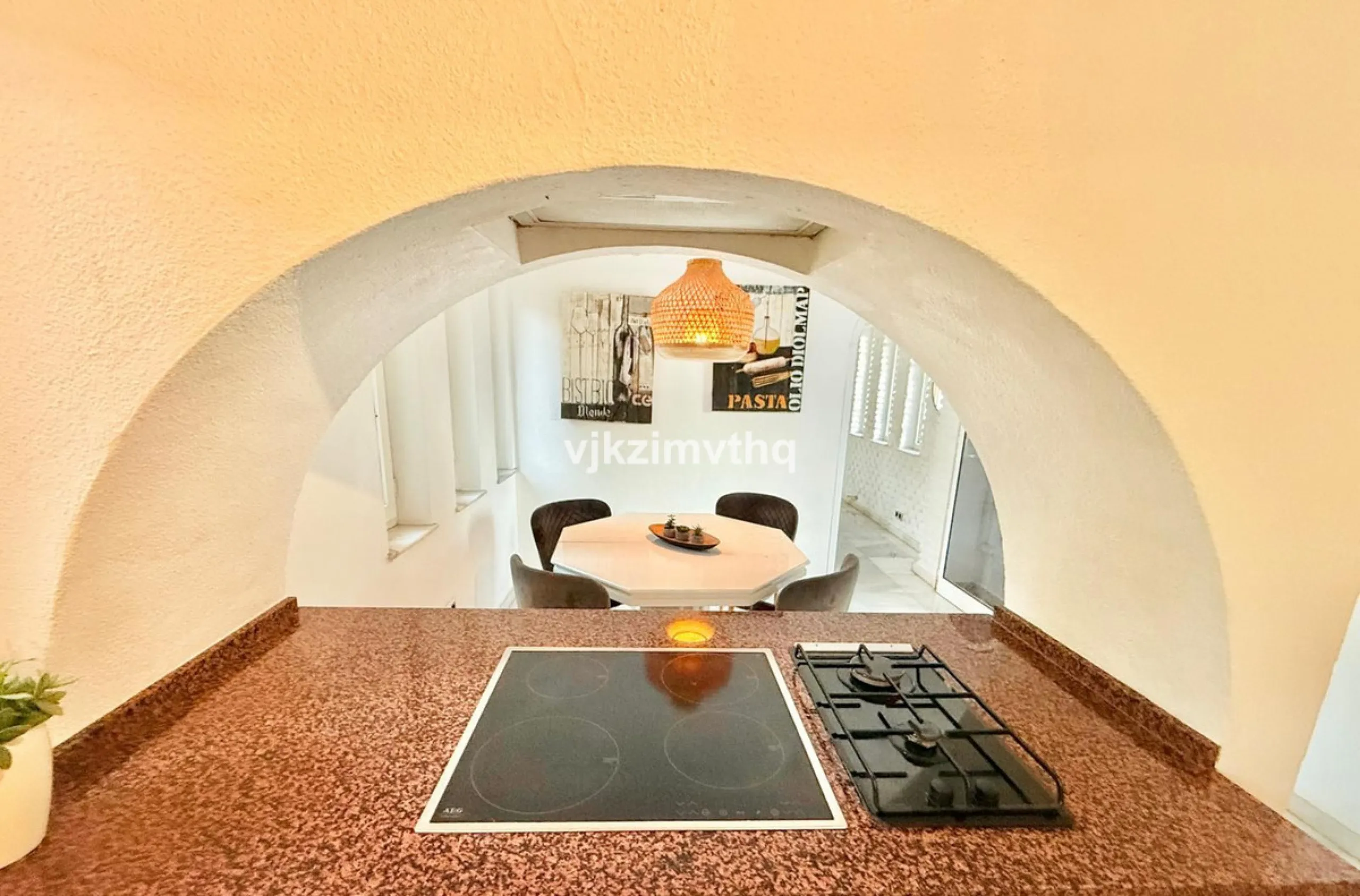 Located in the prestigious and historically significant Rancho Domingo, this exceptional single-story residence offers a rare opportunity to own a home in one of Costa del Sol's most iconic urbanizations. Designed by a student of Frank Lloyd Wright, Ranch