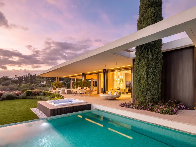 Designervilla mit Meerblick und privatem Spa in La Quinta, Benahavís