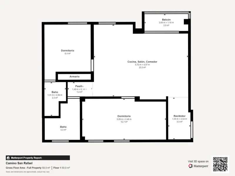 We are pleased to present this EXCLUSIVE 72 m² flat, renovated for maximum comfort in one of the most sought-after areas of Malaga, where there are 300 days of sunshine a year and a mild climate all year round. Discover your new home in the heart of Malag