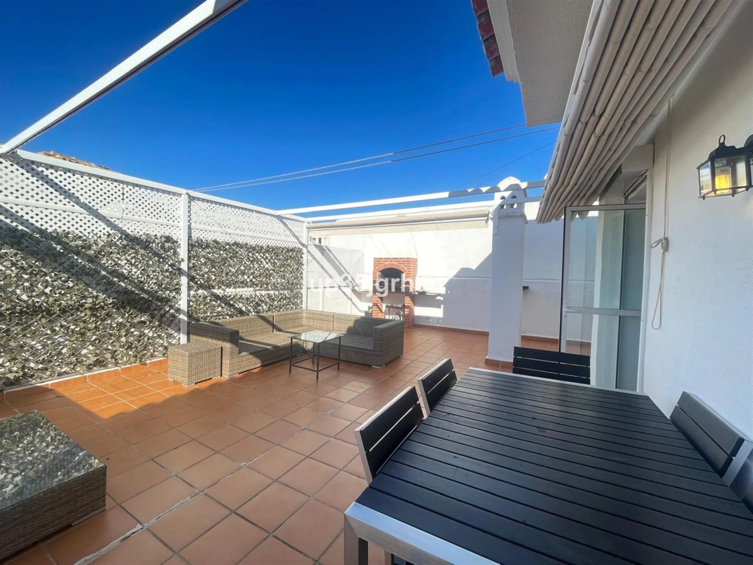 Penthouse with large terrace and sea views.