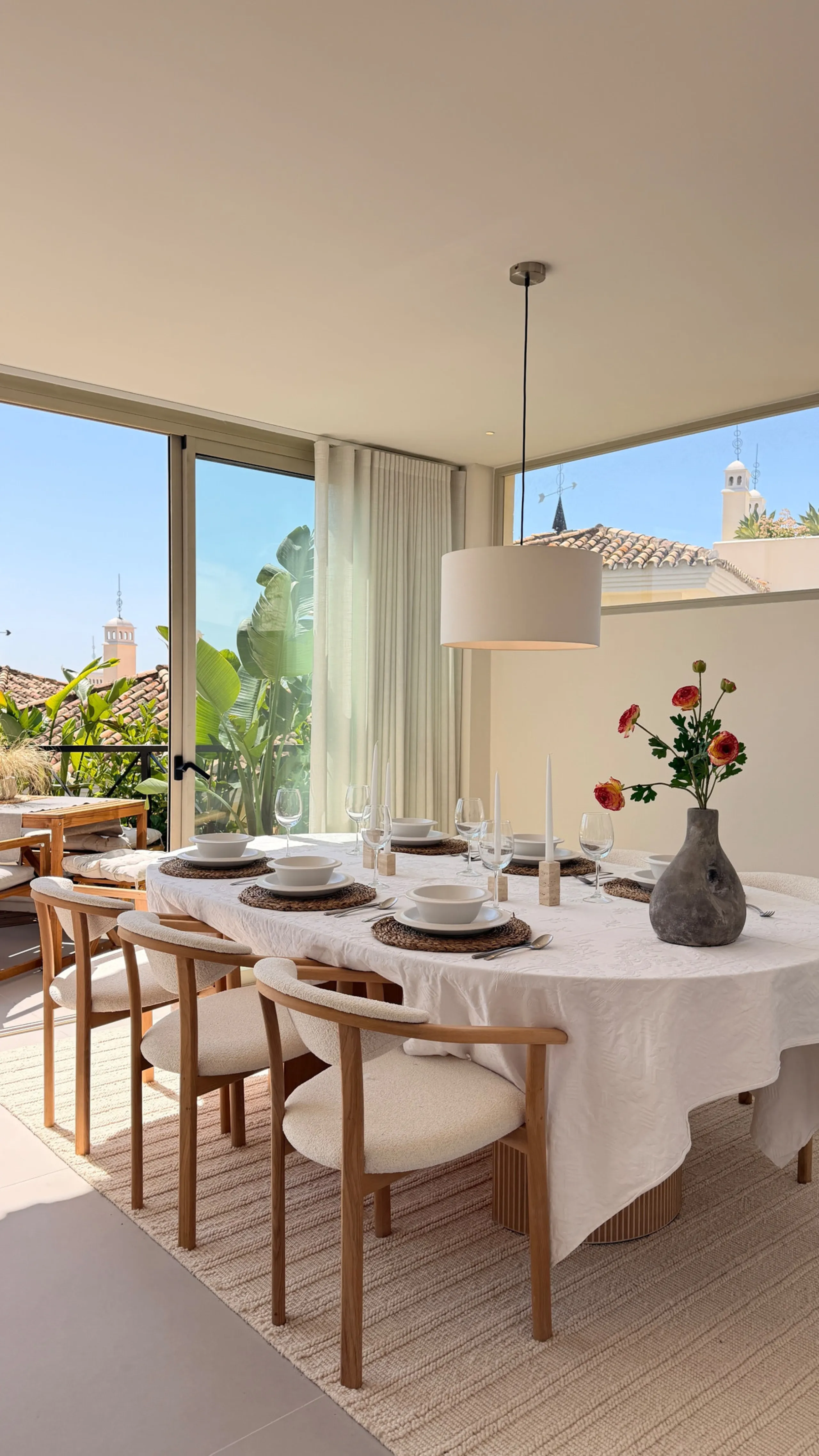 This exquisite 3-bedroom ground-floor apartment in Nueva Andalucía, Marbella, epitomizes modern luxury and comfort. Recently renovated to the highest standards, the property features an open-plan living and dining area, perfectly designed for seamless ent