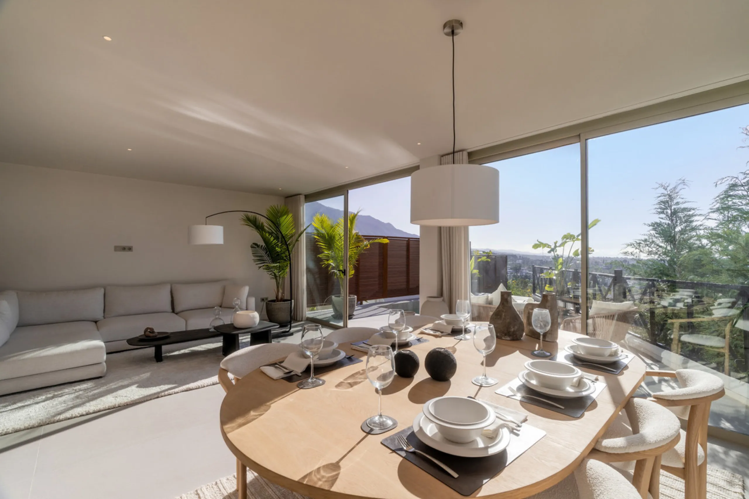 This exquisite 3-bedroom ground-floor apartment in Nueva Andalucía, Marbella, epitomizes modern luxury and comfort. Recently renovated to the highest standards, the property features an open-plan living and dining area, perfectly designed for seamless ent