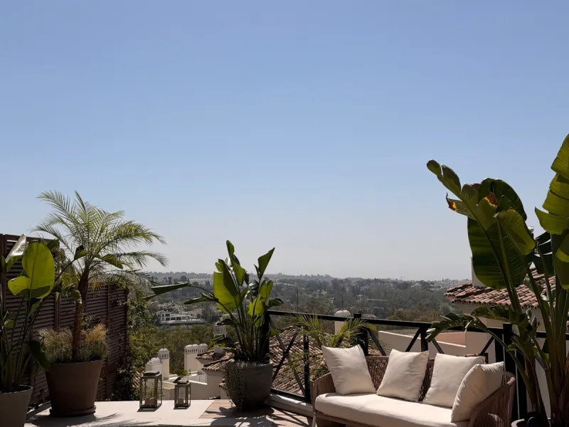 This exquisite 3-bedroom ground-floor apartment in Nueva Andalucía, Marbella, epitomizes modern luxury and comfort. Recently renovated to the highest standards, the property features an open-plan living and dining area, perfectly designed for seamless ent