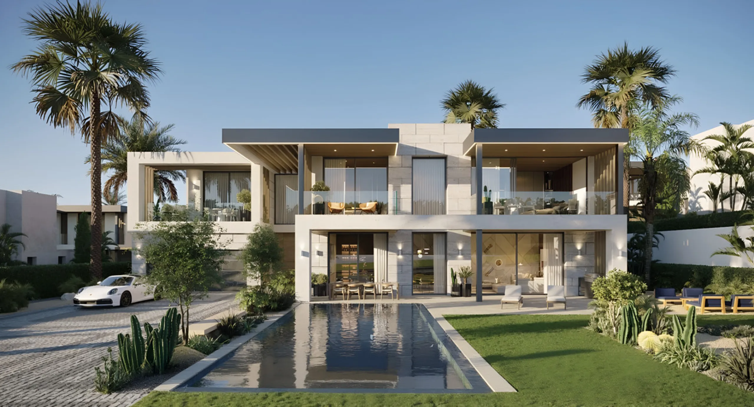 Designed for those who value space, privacy, and understated elegance, this exceptional villa sits on a private plot of 1,041.19 m² in one of the most desirable enclaves of the New Golden Mile.