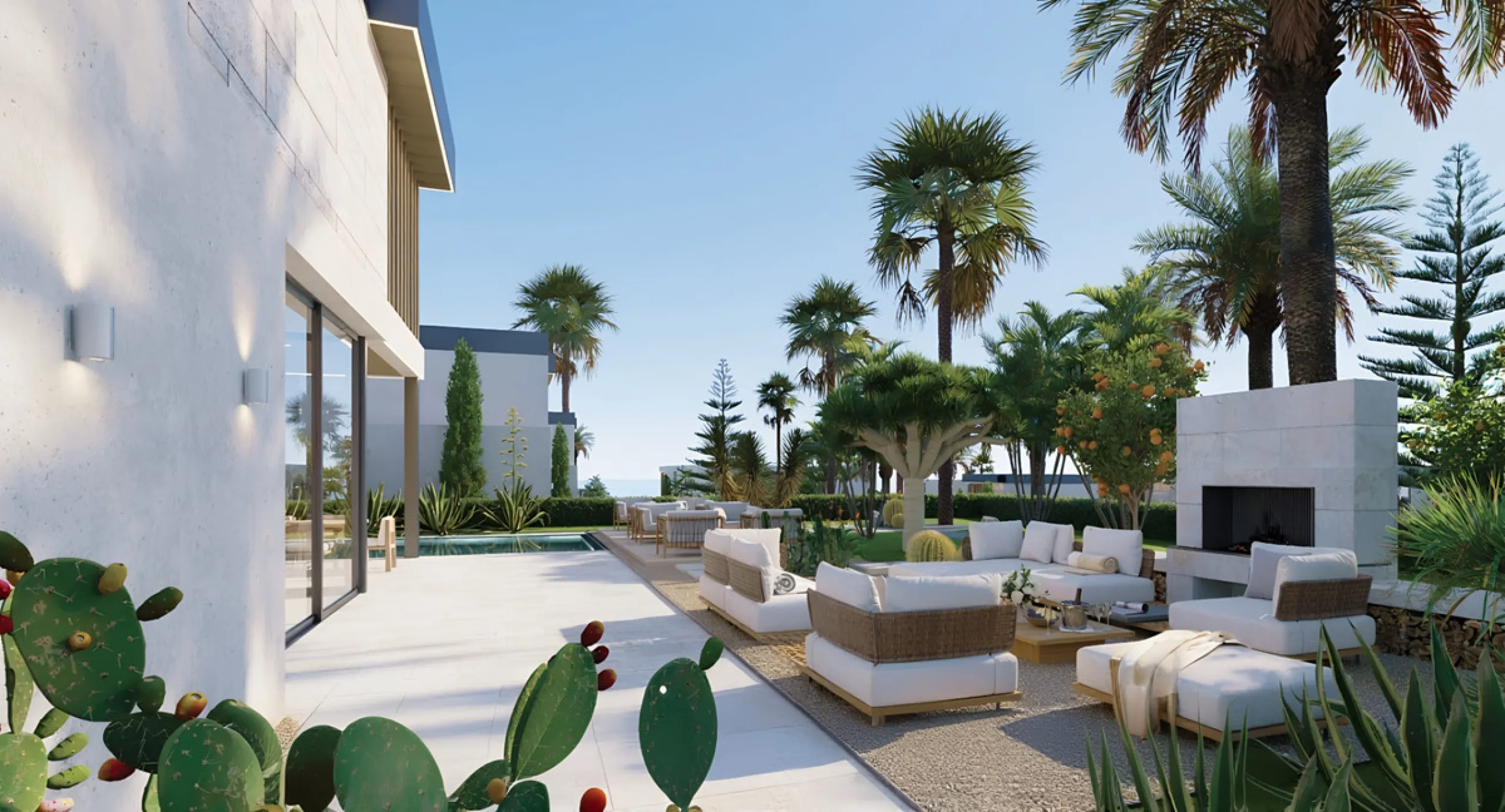 Designed for those who value space, privacy, and understated elegance, this exceptional villa sits on a private plot of 1,041.19 m² in one of the most desirable enclaves of the New Golden Mile.