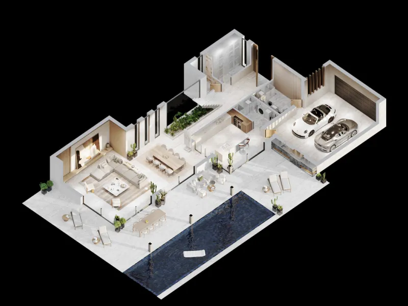 Designed for those who value space, privacy, and understated elegance, this exceptional villa sits on a private plot of 1,041.19 m² in one of the most desirable enclaves of the New Golden Mile.