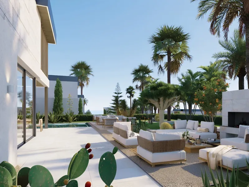 House - Detached Villa в продаже в Estepona, Málaga. В доме 5 спален и 6 ванных комнат. Площадь дома 355 м². Площадь участка 1040 м²