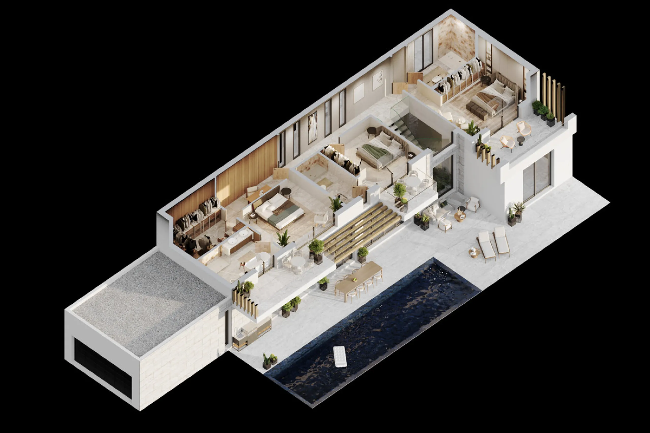 House - Detached Villa в продаже в Estepona, Málaga. В доме 5 спален и 6 ванных комнат. Площадь дома 355 м². Площадь участка 1040 м²