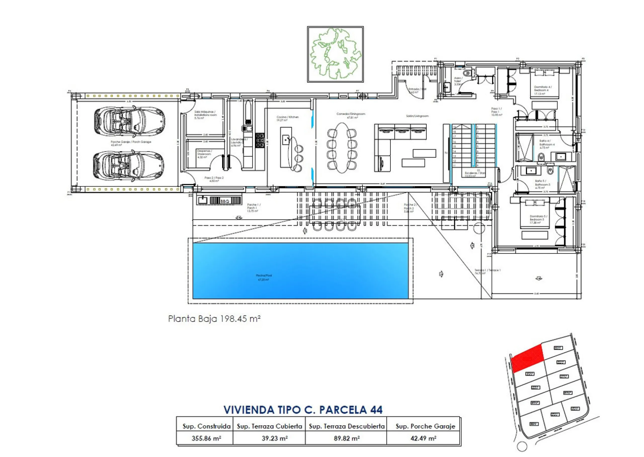 House - Detached Villa в продаже в Estepona, Málaga. В доме 5 спален и 6 ванных комнат. Площадь дома 355 м². Площадь участка 1040 м²
