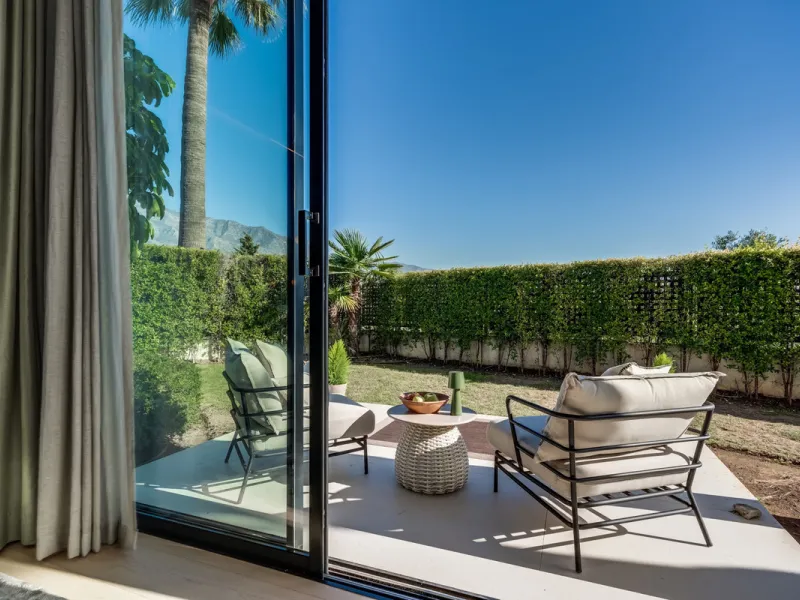 This exceptional villa is nestled within an exclusive gated community in Marbella's prestigious Golden Mile. Set on a generous south-facing plot, the property is bathed in natural sunlight and enjoys breathtaking panoramic sea views from both floors, crea