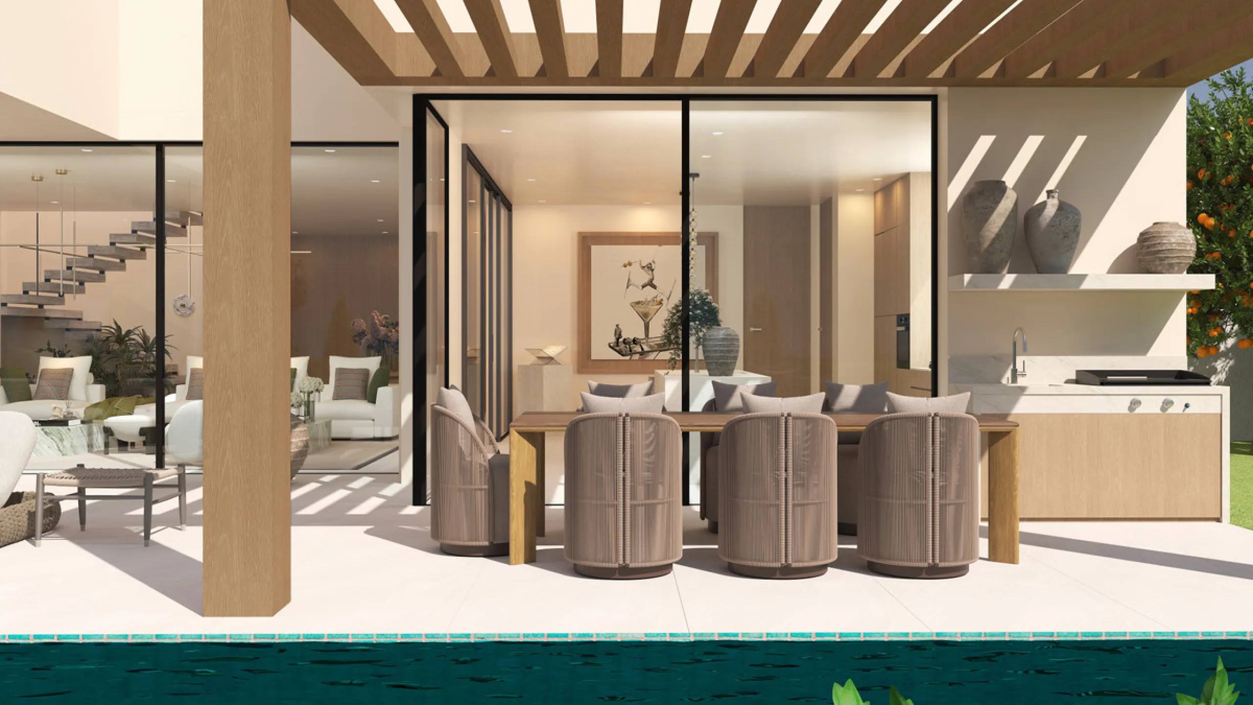 House - Detached Villa в продаже в Estepona, Málaga. В доме 5 спален и 5 ванных комнат. Площадь дома 359 м². Площадь участка 1044 м²
