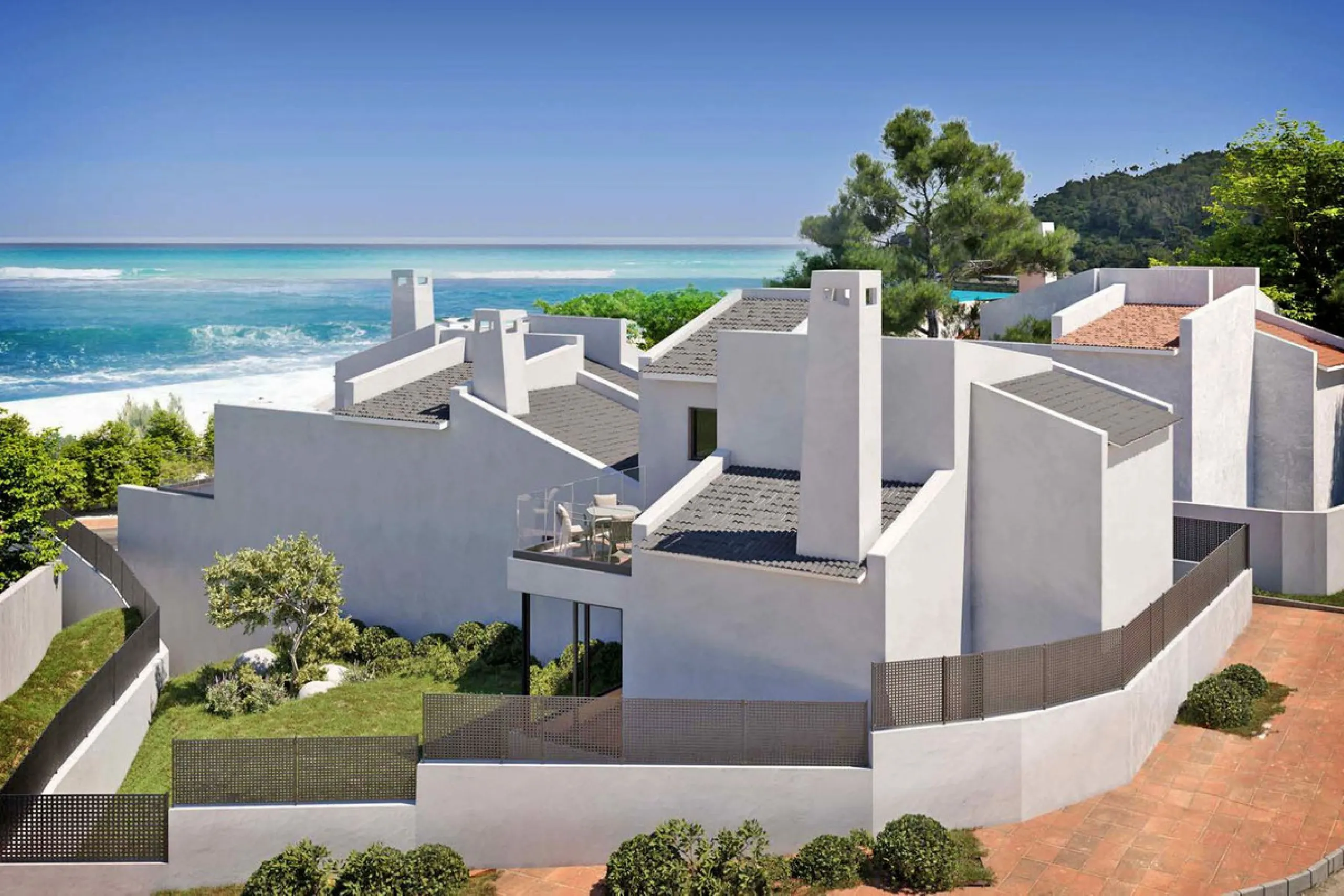 EXCLUSIVE SEMI-DETACHED HOUSE IN BAHÍA DORADA (WEST ESTEPONA) WITH PANORAMIC SEA VIEWS.