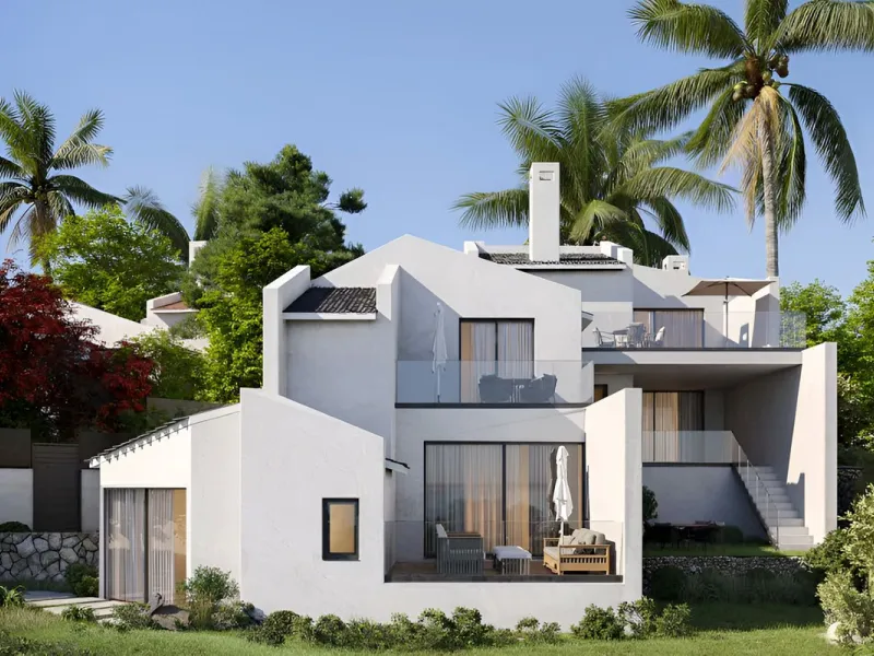EXCLUSIVE SEMI-DETACHED HOUSE IN BAHÍA DORADA (WEST ESTEPONA) WITH PANORAMIC SEA VIEWS.