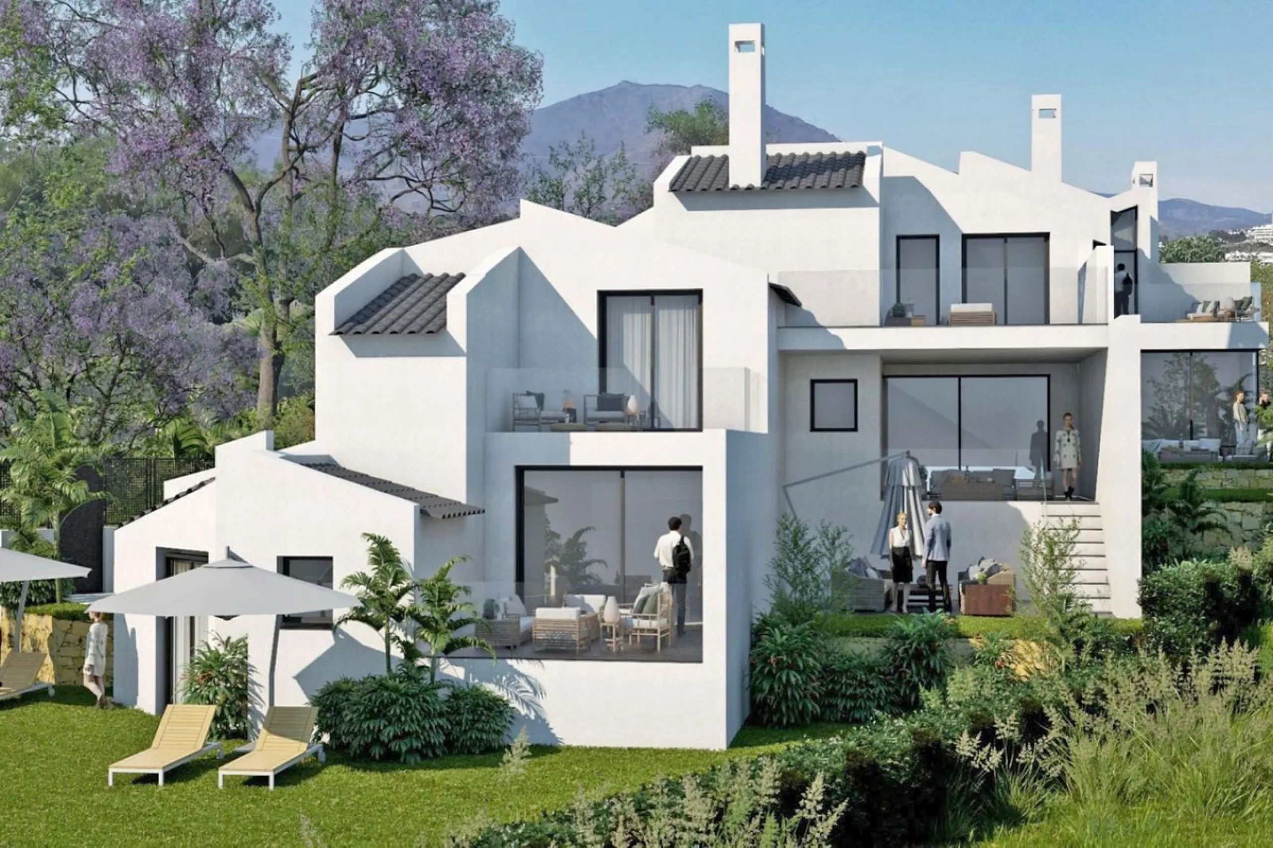 EXCLUSIVE SEMI-DETACHED HOUSE IN BAHÍA DORADA (WEST ESTEPONA) WITH PANORAMIC SEA VIEWS.