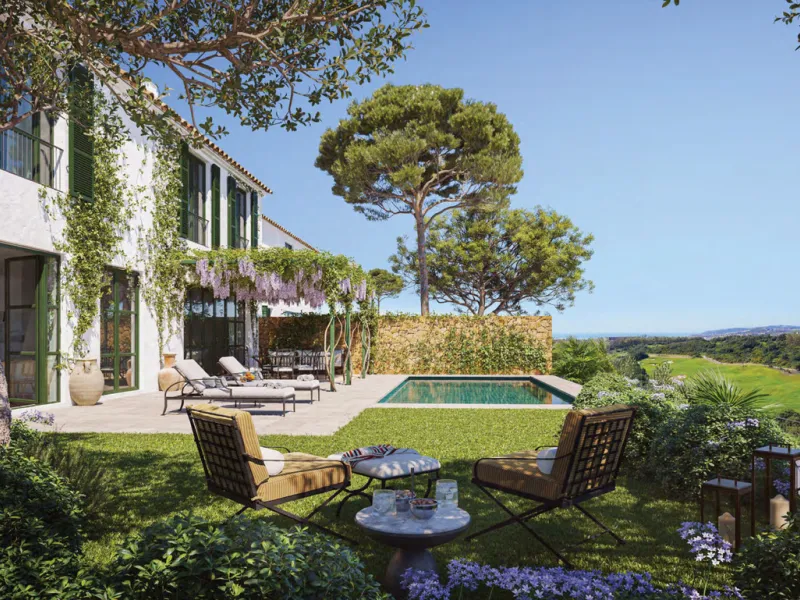 Introducing an exquisite Andalusian residence nestled within the exclusive enclave of La Loma de Cortesin, nestled in the renowned Finca Cortesin resort. This magnificent residence, crafted by esteemed architects Torras y Sierra, showcases captivating Med
