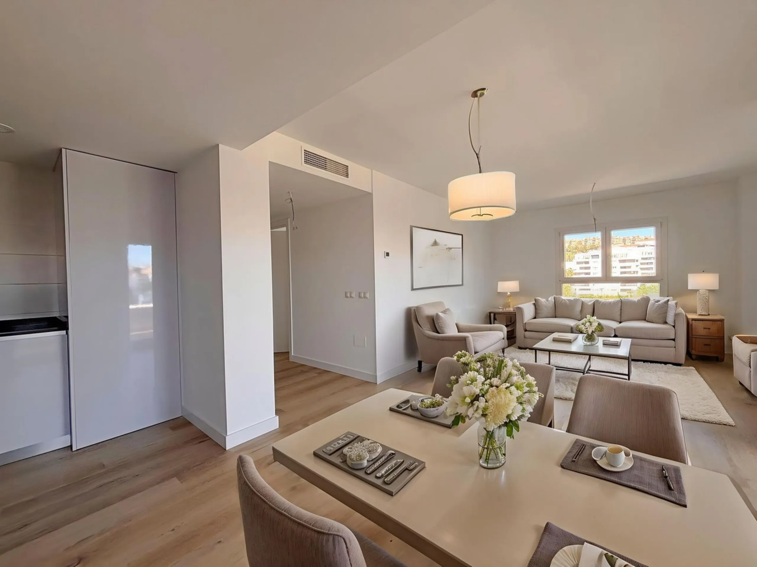Experience contemporary living in this elegant new-build 3-bedroom, 2-bathroom apartment located in the prestigious area of Nueva Andalucía, Marbella. Known as the renowned Golf Valley, Nueva Andalucía offers the perfect mix of tranquility, exclusivity, a
