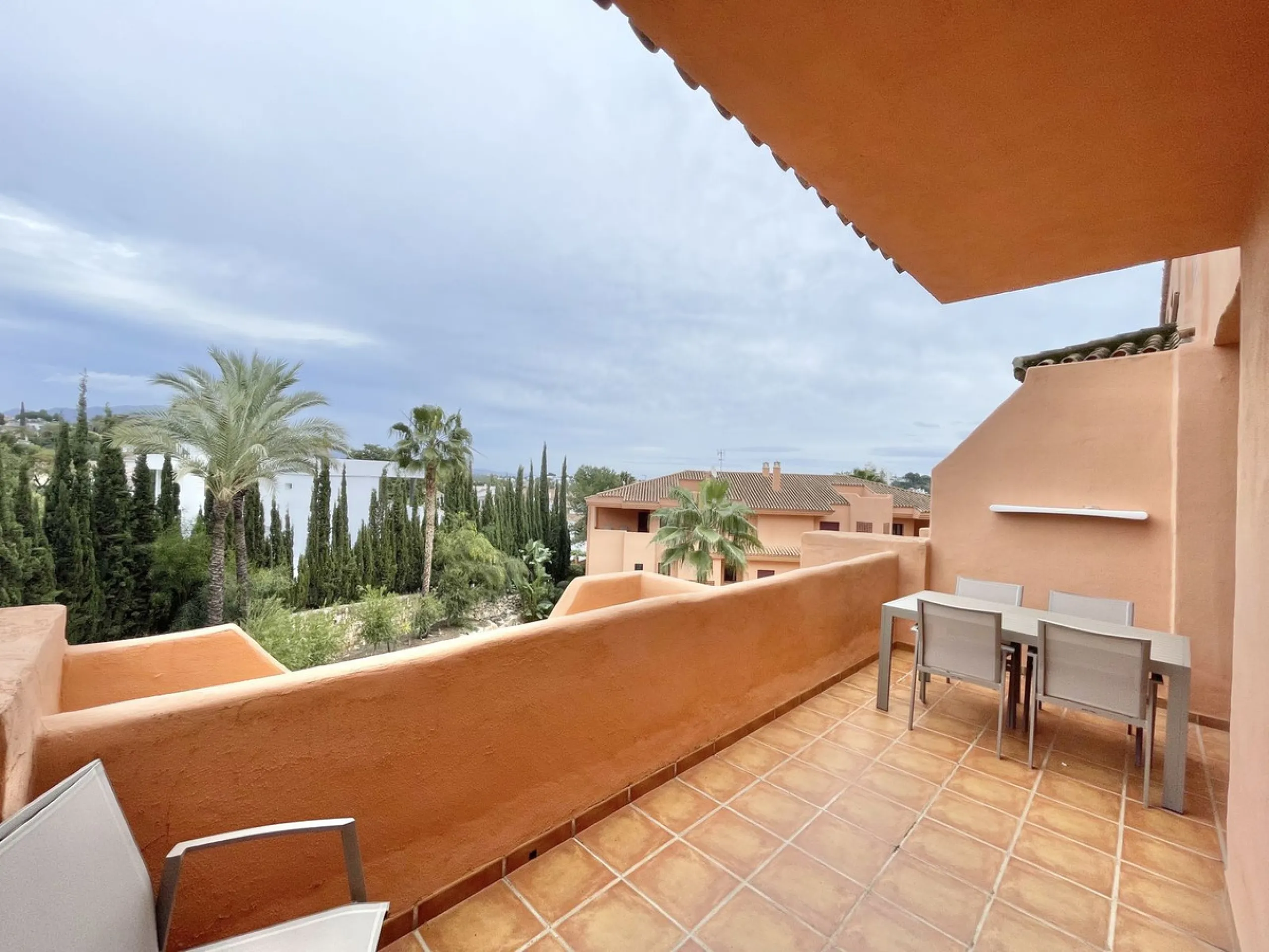 A stunning 2-bedroom, 2-bathroom, first floor apartment in a wonderful resort, offering Sea, Golf, and Mountain Views.