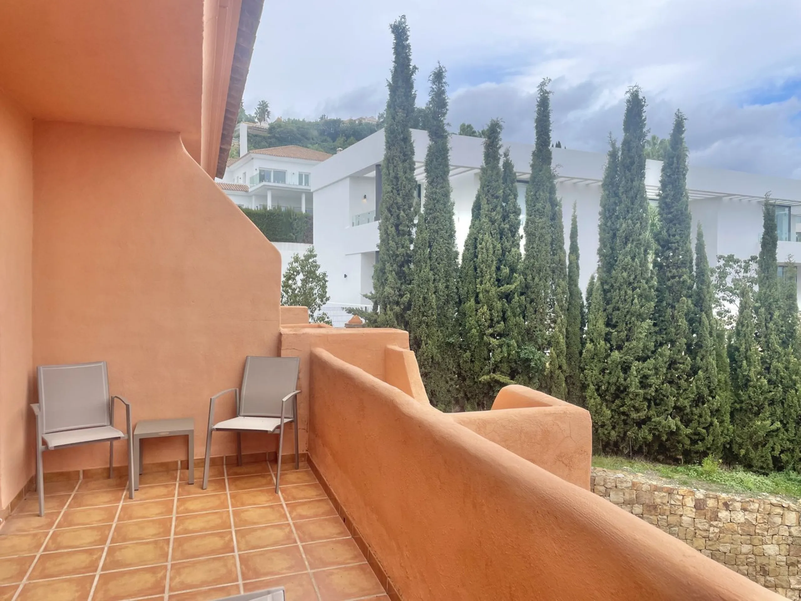 A stunning 2-bedroom, 2-bathroom, first floor apartment in a wonderful resort, offering Sea, Golf, and Mountain Views.