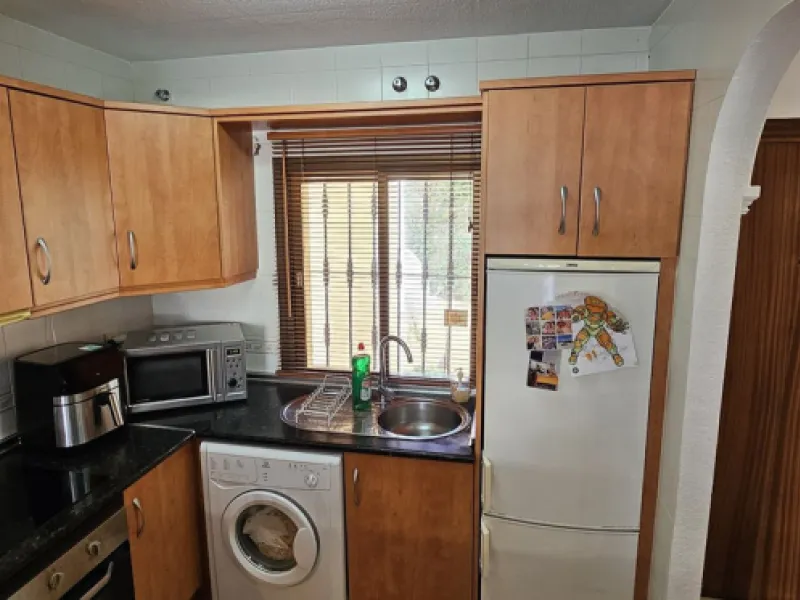 It is located in a beautiful residential area close to everything. The property has very well maintained gardens and a communal swimming pool. The beach, restaurants, supermarkets… All amenities are within walking distance.